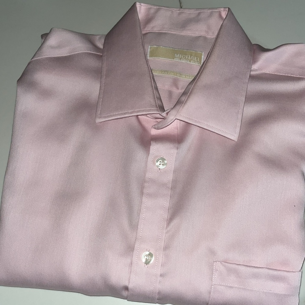 Michael Kors Light Pink Dress Shirt. Regular Fit 17 32/33